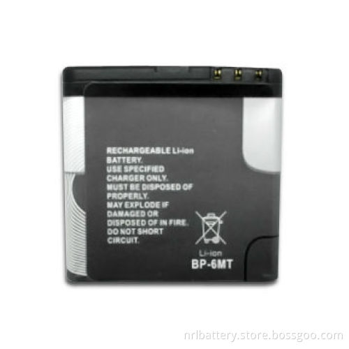 3.7V/1,100mAh Mobile Phone Battery, Double Protection IC and 100 to 300 Hours Standby Time